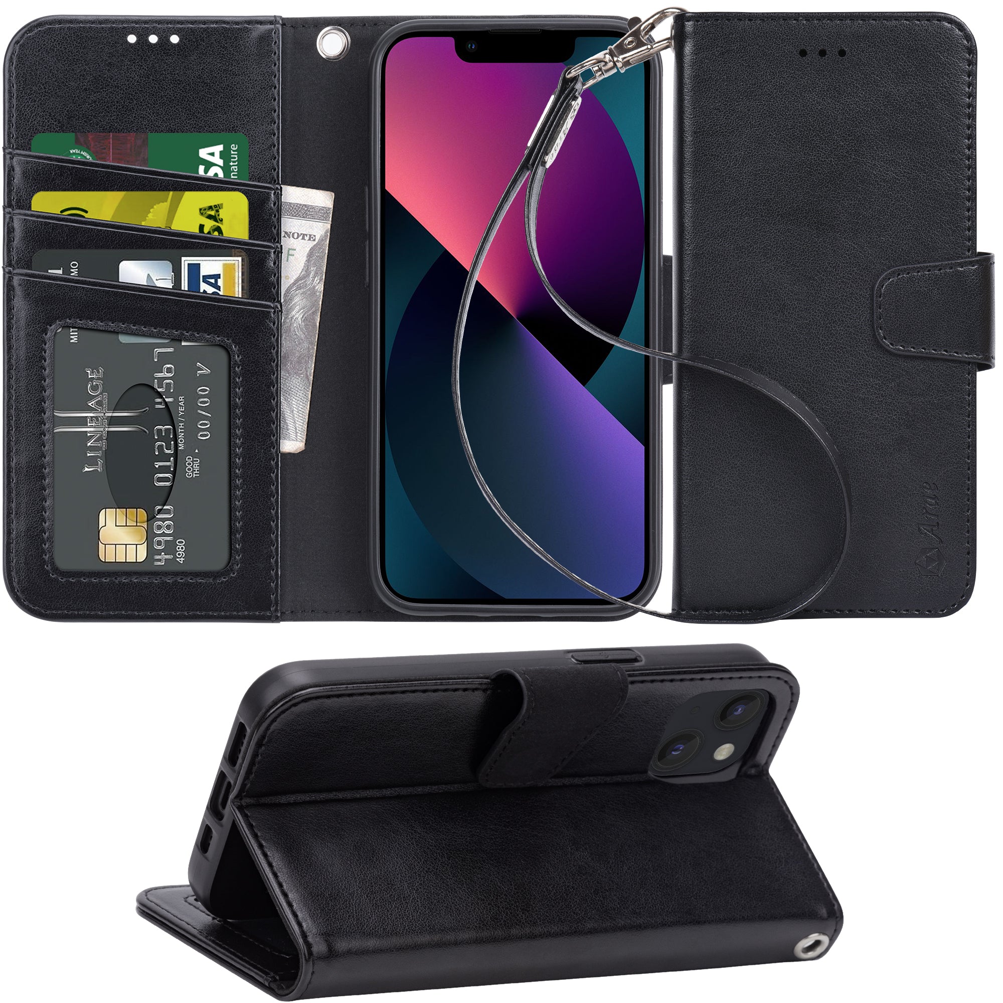 Arae Compatible with iPhone 13 and 13 Mini Case Wallet Flip Cover with – Arae case Arae Compatible with iPhone 13 and 13 Mini Case Wallet Flip Cover with – Arae case
