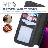 Arae Compatible with iPhone 13/13 Pro/13 Pro Max Case Wallet, Kickstand [Magnetic Wireless Charge] with Card Holder [RFID Blocking]