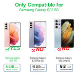 Arae Case for Samsung Galaxy S22 5G, Slim [Shock-Absorbing] Phone Case Cover Soft Anti-Scratch for Samsung Galaxy S22 5G 6.06 inch(Black)