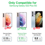 Arae Case for Samsung Galaxy S22 Plus 5G, Slim [Shock-Absorbing] Phone Case Cover Soft Anti-Scratch for Samsung Galaxy S22 Plus 5G 6.55 inch(Black)