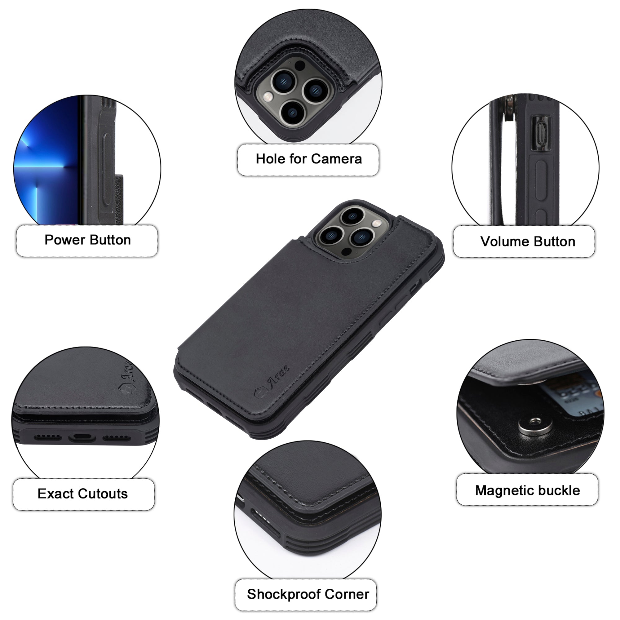 Arae for iPhone 13/ 13 Pro Max Case Arae for iPhone 13/ 13 Pro Max Case