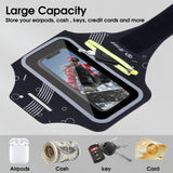 Arae Running Armband Universal Cell Phone Holder for iPhone 13 Pro Max/12 Pro/11 Pro Max/11/XR/XS/X/8, Galaxy S20 FE S21 Up 6.5 inch Water Resistant Sports Phone Holder with Adjustable Strap