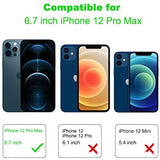 Arae Compatible with iPhone 12 Pro Max Case Hard PC + Soft TPU Frame [Shock-Absorbing] Phone Case for iPhone 12 Pro Max, Crystal Clear