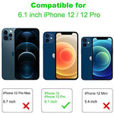 Arae Compatible with iPhone 12 Case and iPhone 12 Pro Case Hard PC + Soft TPU Frame [Shock-Absorbing] Phone Case for iPhone 12/12 Pro 6.1 inch, Crystal Clear