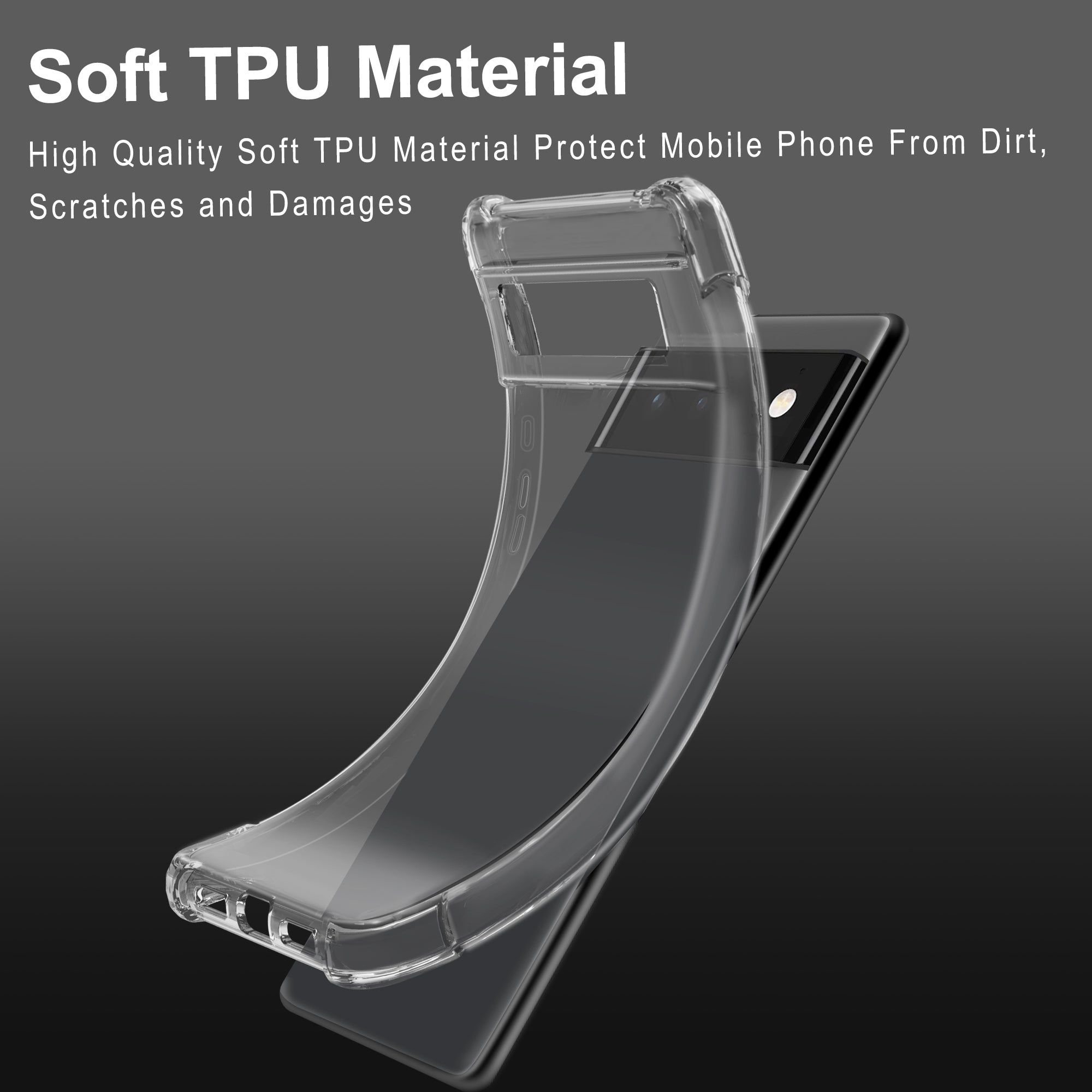 Custodia TPU Trasparente Google Pixel 9 - Protezione Elegante e Sottile