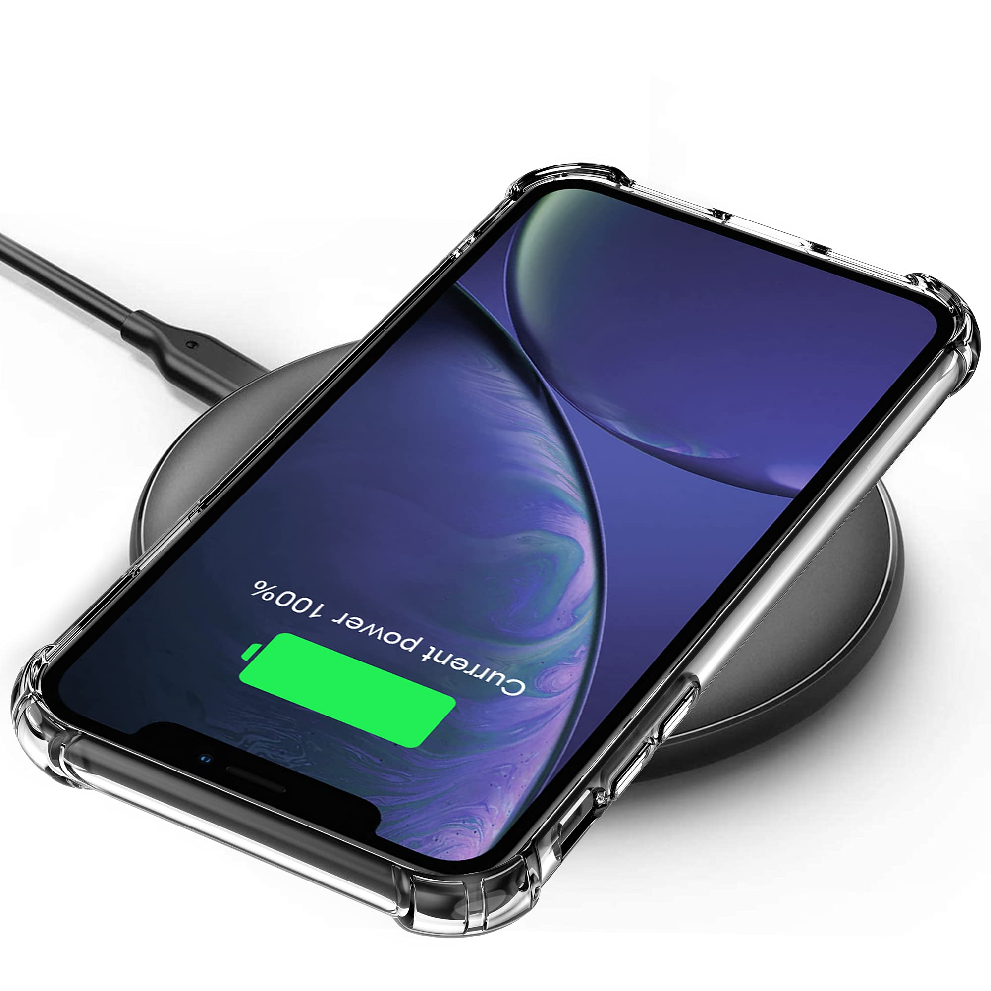 Arae Compatible with iPhone XR Case Hard PC + Soft TPU Frame
