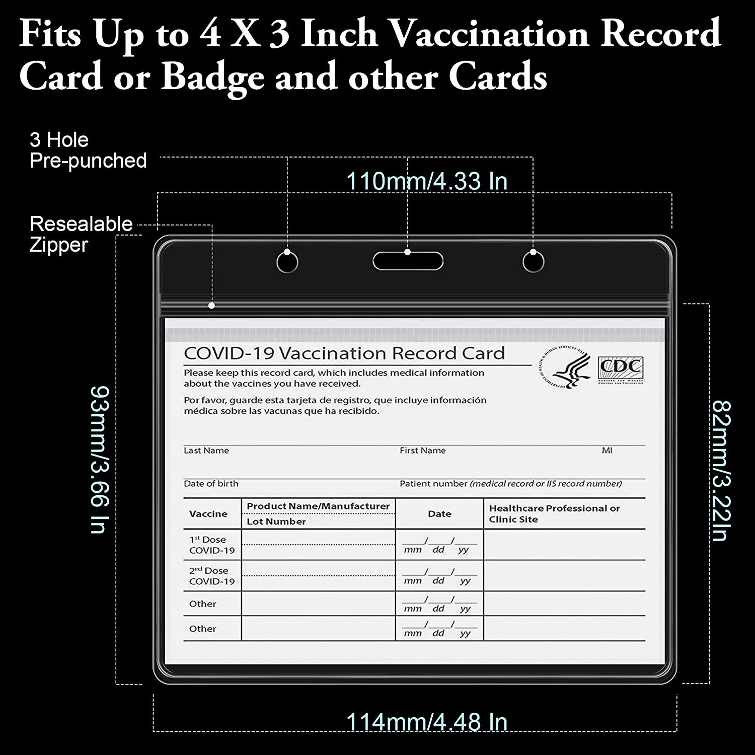 vaccine card sleeve Vaccine Card Holder Protector Waterproof Sleeve Cover CDC Immunization –  Arae case