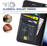 Arae Wallet Case for Samsung Galaxy S20 Ultra with Wrist Strap and Credit Card Holders [not for Plus]