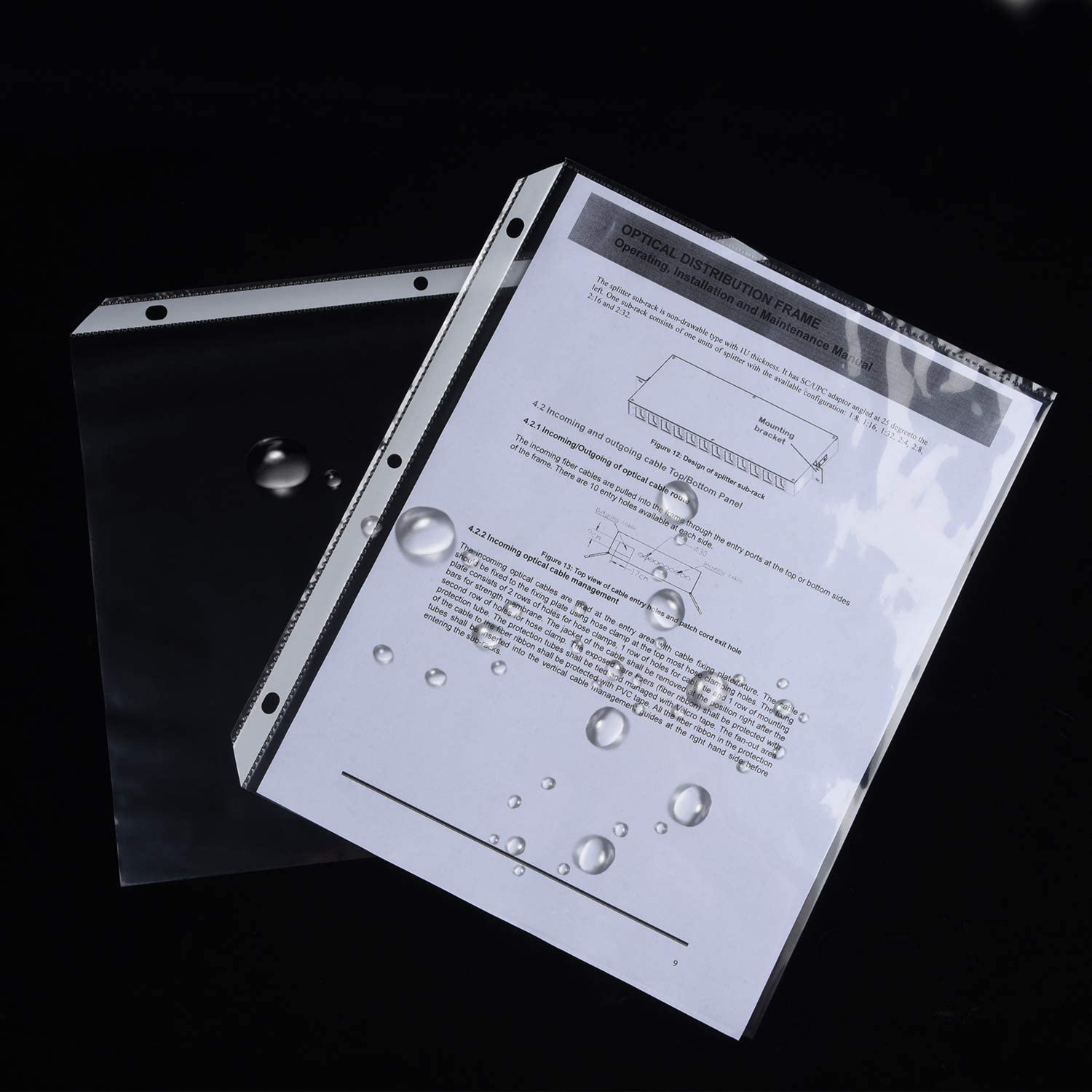 Clear Plastic Sleeves Paper