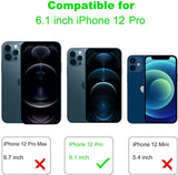 Arae 2 Pack Camera Lens Protector for iPhone 12 Pro + 2 Pack Screen Protector, HD Tempered Glass Anti Scratch Work with Most Case, 6.1 inch