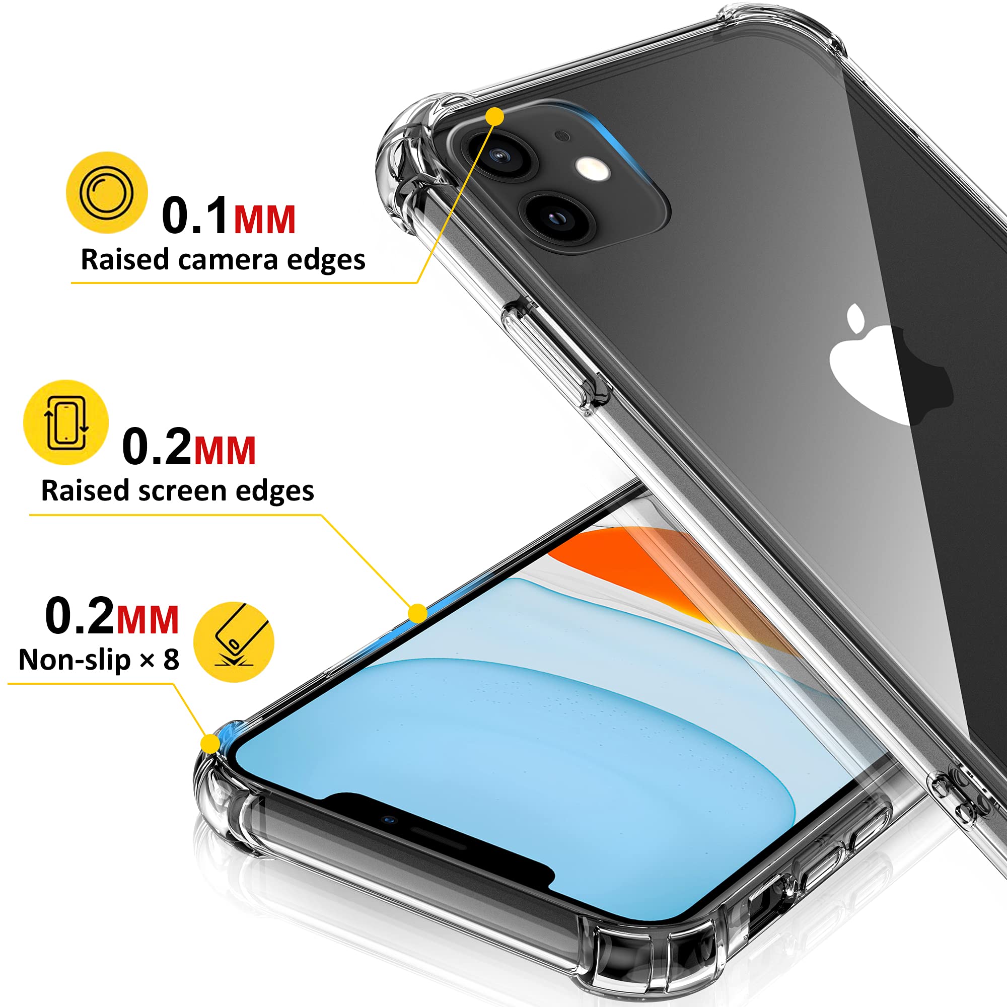 Mobigear Crystal - Coque Apple iPhone 11 Coque Arrière Rigide - Transparent  560583 