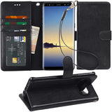 Arae Wallet Case Compatible for Samsung Galaxy Note 8 with Kickstand and Flip Cover