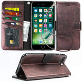 Arae Case for iPhone 7 / iPhone 8 / iPhone SE 2020, Premium PU Leather Wallet Case with Kickstand and Flip Cover for iPhone 7 / iPhone 8 / iPhone SE 2nd Generation 4.7 inch