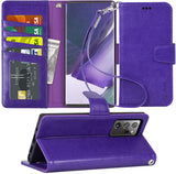 Arae Wallet Case for Samsung Galaxy Note 20 Ultra with Wrist Strap and Credit Card Holders