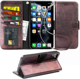Arae for iPhone 11 Pro Max Case with Credit Card Holder and Wrist Strap