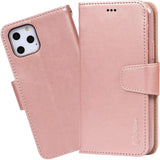 Arae Wallet Case for iPhone 11 Pro with Wrist Strap and Credit Card Holders