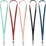 Arae Neck Lanyards for ID Badge Holder Durable Flat Nylon Lanyard Strap with Stainless Metal Swivel J-Hook Name Tags Badge for Name Tag Badge Holders, Keychains, Access Card