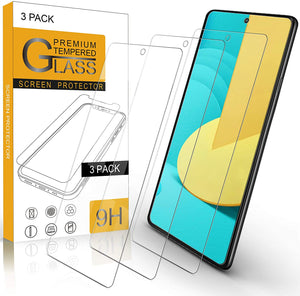 Arae Screen Protector for LG Stylo 7, HD Tempered Glass Anti Scratch Work with Most Case, 6.8 inch, 3 Pack