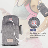 Arae Sports Armband, Running Gym Universal Smartphone Arm Bag with Earphone Hole Multifunctional Pockets for iPhone 12/12 Pro/12 mini/12 pro max/7/8/7 Plus/8 Plus/xs/xr/xs max, Galaxy and More - Gray