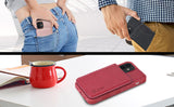 Arae for iPhone 12 Mini Case - Wallet Case with PU Leather Card Pockets Back Flip Cover for iPhone 12 Mini 5.4 inch