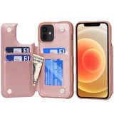 Arae Compatible with Case iPhone 12 and iPhone 12 Pro - Wallet Case with PU Leather Card Pockets Back Flip Cover for iPhone 12/12 Pro 6.1 inch
