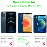 Arae Compatible with iPhone 12 case and iPhone 12 Pro Case, Ultra Thin Slim Leather Case [Anti-Scratch] Hard Back Cover for iPhone 12 / iPhone 12 Pro, 6.1 inch