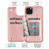 Arae Case for iPhone 11 Pro Max PU Leather Wallet Case with Card Pockets Back Flip Cover for iPhone 11 pro max 2019