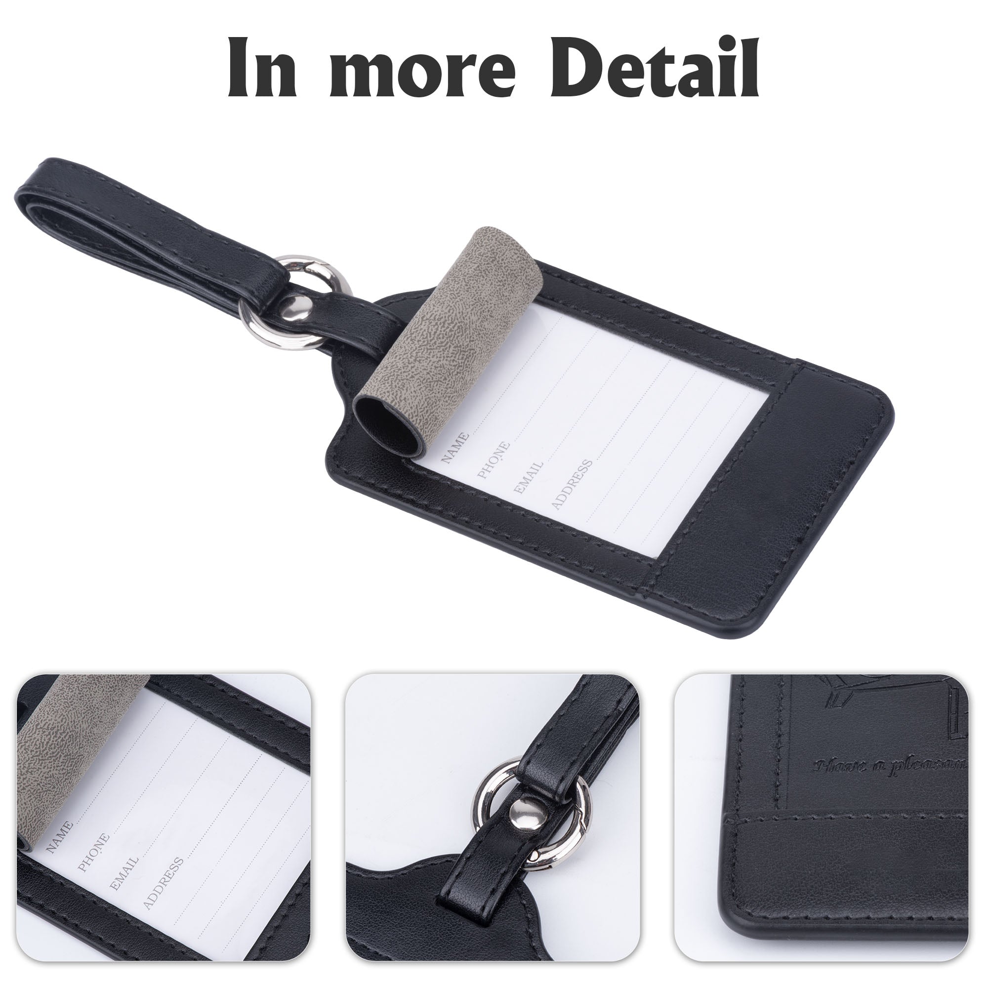 Luggage Tag Travel Accessories  Travel Accessories Id Suitcase - Leather  Luggage Tag - Aliexpress